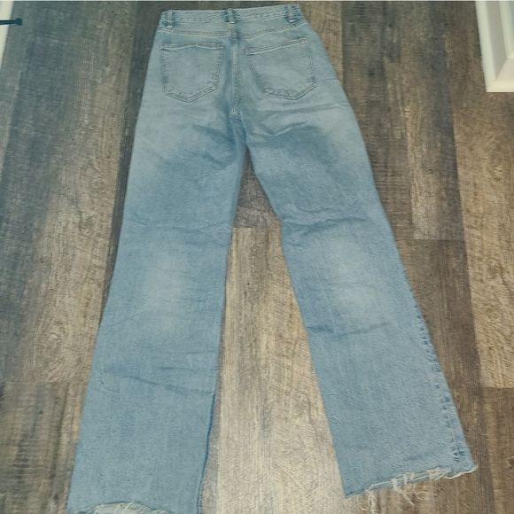 Zara Light Blue Flare & Wide Leg Jeans - Picture 10 of 13